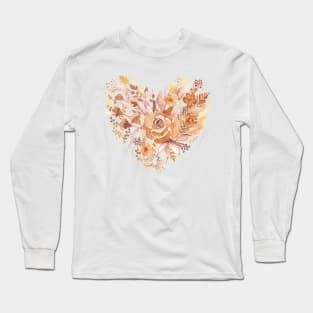 Floral heart Long Sleeve T-Shirt